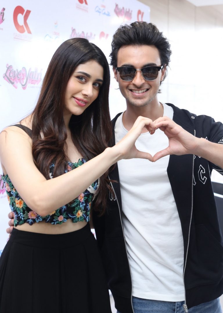 Karan Israni and Chandni Nath at the opening of The Movie Love Yatri